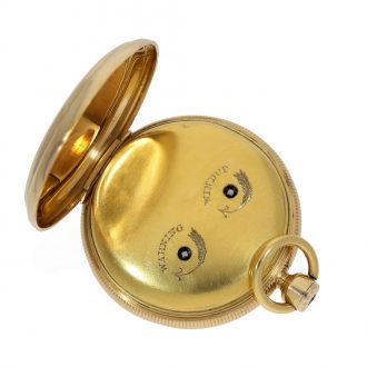 Early English technically interesting gold alarm watch Circa 1817