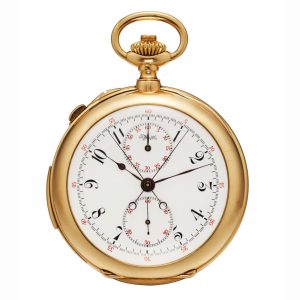 Swiss five minute repeating split second chronograph Circa 1890