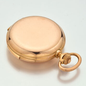 Heavy Swiss gold minute repeater with Jacquemart Circa 1895