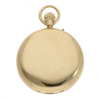 English 18 carat gold chronometer with special winding Circa 1875