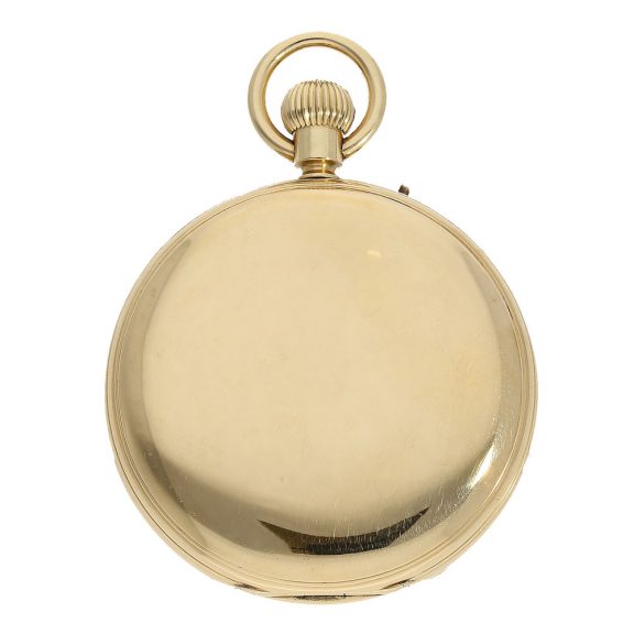 English 18 carat gold chronometer with special winding Circa 1875 English 18 carat gold chronometer with special winding Circa 1875