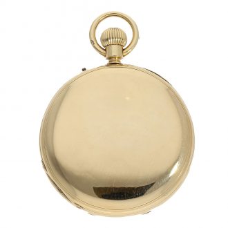 English 18 carat gold chronometer with special winding Circa 1875