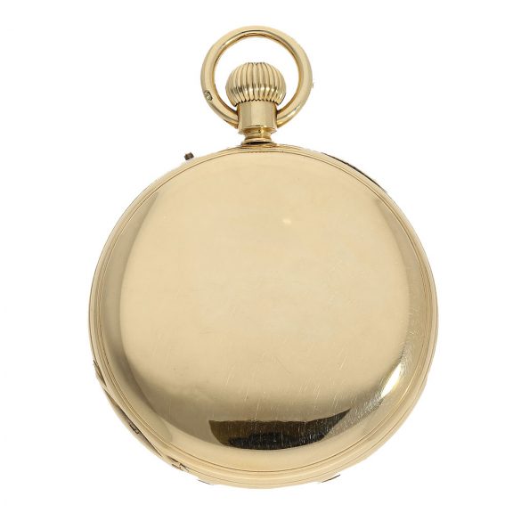 English 18 carat gold chronometer with special winding Circa 1875 English 18 carat gold chronometer with special winding Circa 1875