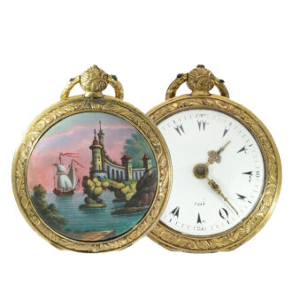 French leton verge watch for the Ottoman market Circa 1800