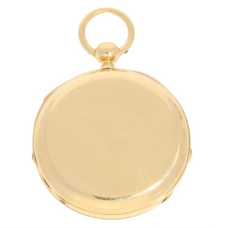 French gold lever, corresponding signets and key Circa 1850