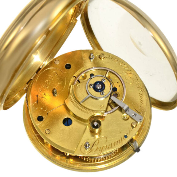 English interesting gold pocket watch with gold lever Circa 1817 English interesting gold pocket watch with gold lever Circa 1817