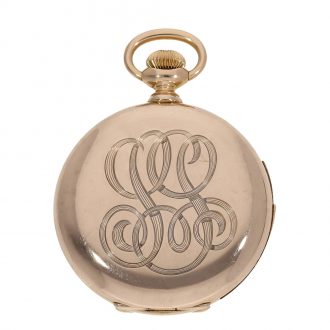 Swiss 18 carat gold five minute repeating lever watch Circa 1890