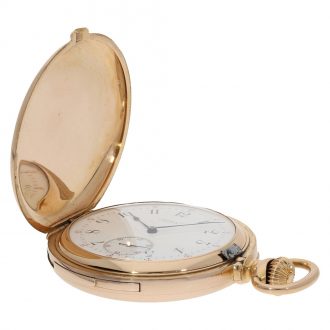 Swiss 18 carat gold five minute repeating lever watch Circa 1890