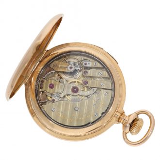 Swiss 18 carat gold five minute repeating lever watch Circa 1890