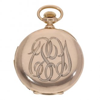 Swiss 18 carat gold five minute repeating lever watch Circa 1890