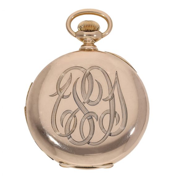 Swiss 18 carat gold five minute repeating lever watch Circa 1890 Swiss 18 carat gold five minute repeating lever watch Circa 1890