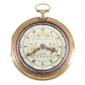 English 22 carat gold and enamel watch for the Ottoman market Circa 1780