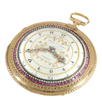 English 22 carat gold and enamel watch for the Ottoman market Circa 1780