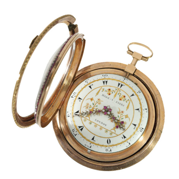 English 22 carat gold and enamel watch for the Ottoman market Circa 1780 English 22 carat gold and enamel watch for the Ottoman market Circa 1780