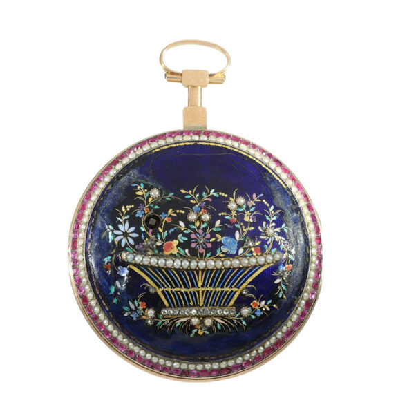 English 22 carat gold and enamel watch for the Ottoman market Circa 1780 English 22 carat gold and enamel watch for the Ottoman market Circa 1780