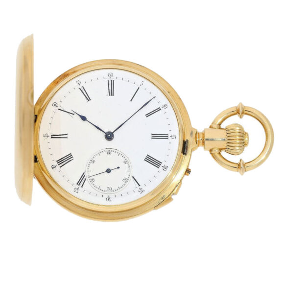 Swiss technical interesting early pocket chronometer Circa 1860