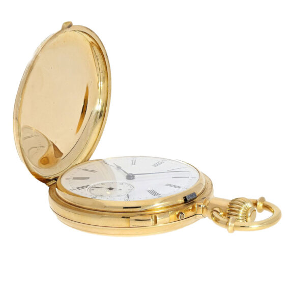 Swiss technical interesting early pocket chronometer Circa 1860 Swiss technical interesting early pocket chronometer Circa 1860