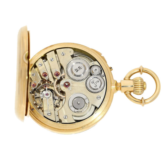 Swiss technical interesting early pocket chronometer Circa 1860 Swiss technical interesting early pocket chronometer Circa 1860