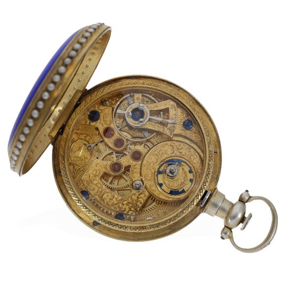 Swiss pair of enamelled watches for the Chinese market Circa 1880 Swiss pair of enamelled watches for the Chinese market Circa 1880