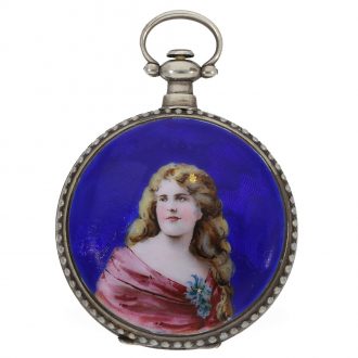 Swiss pair of enamelled watches for the Chinese market Circa 1880