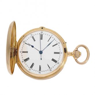 French 18 carat gold lever watch with seconde morte Circa 1900 French 18 carat gold lever watch with seconde morte Circa 1900