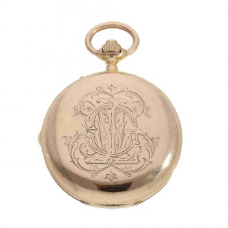 French 18 carat gold lever watch with seconde morte Circa 1900 French 18 carat gold lever watch with seconde morte Circa 1900