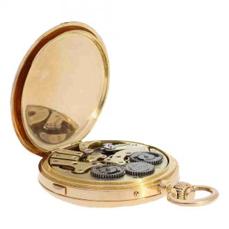 French 18 carat gold lever watch with seconde morte Circa 1900 French 18 carat gold lever watch with seconde morte Circa 1900
