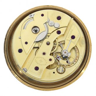 Swiss brass small two day chronometer with archives extract Circa 1915