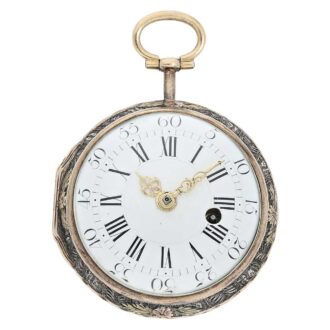 French decorative verge pocket watch with chatelaine Circa 1750 French decorative verge pocket watch with chatelaine Circa 1750
