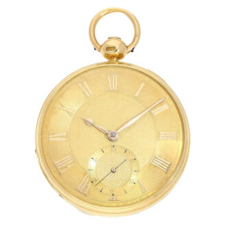 English fine 18 K gold pocket watch chronometer Circa 1779