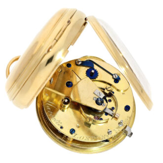 English fine 18 K gold pocket watch chronometer Circa 1779