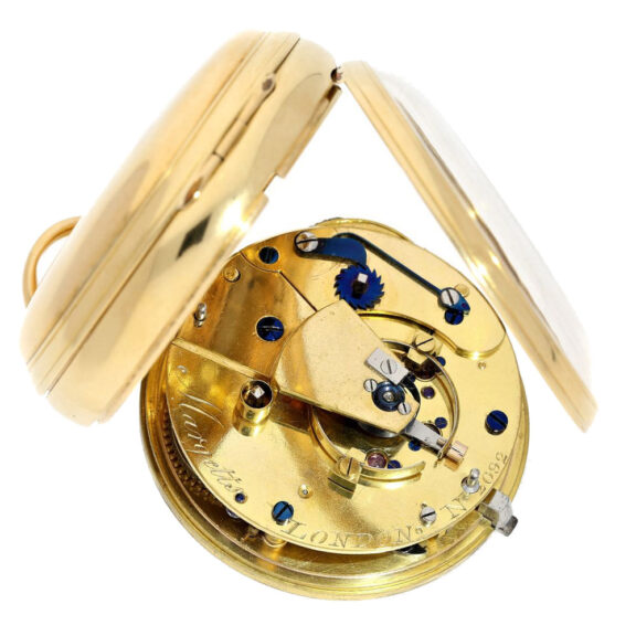 English fine 18 K gold pocket watch chronometer Circa 1779 English fine 18 K gold pocket watch chronometer Circa 1779