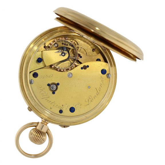 English 18K gold deck chronometer withEnglish 18K gold deck chronometer with power reserve Circa 1887 English 18K gold deck chronometer with power reserve Circa 1887