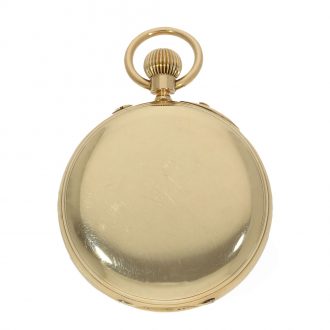 English 18K gold deck chronometer with power reserve Circa 1887