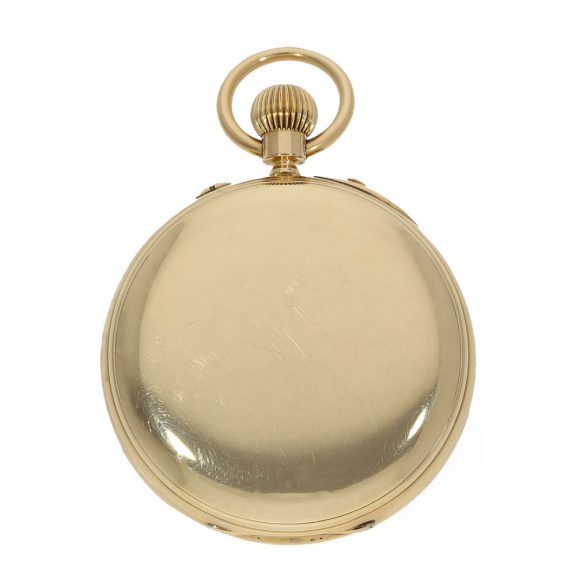 English 18K gold deck chronometer with power reserve Circa 1887 English 18K gold deck chronometer with power reserve Circa 1887