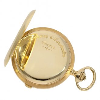 Swiss 18K gold lever split seconds chronograph Circa 1911