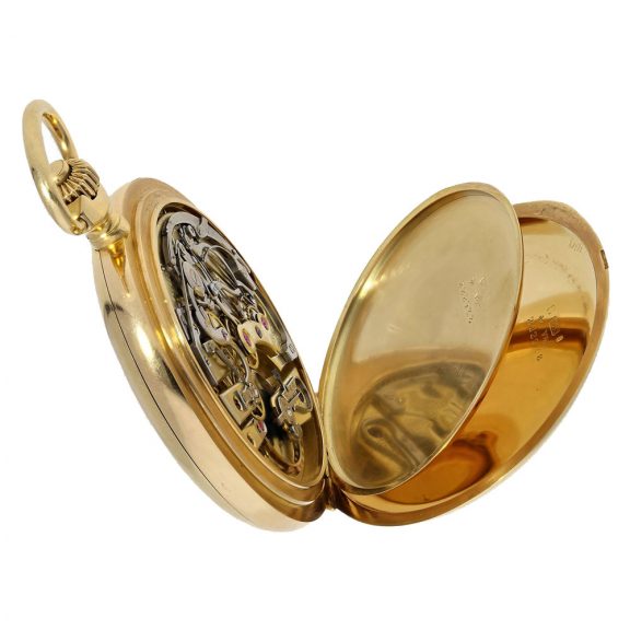 Swiss 18K gold lever split seconds chronograph Circa 1911 Swiss 18K gold lever split seconds chronograph Circa 1911