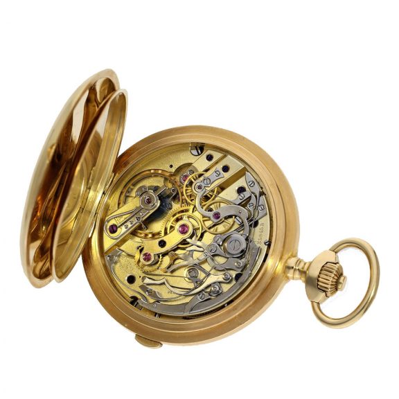 Swiss 18K gold lever split seconds chronograph Circa 1911 Swiss 18K gold lever split seconds chronograph Circa 1911