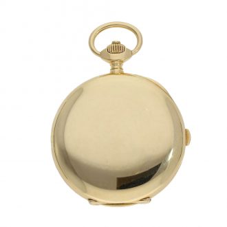 Swiss 18K gold lever split seconds chronograph Circa 1911