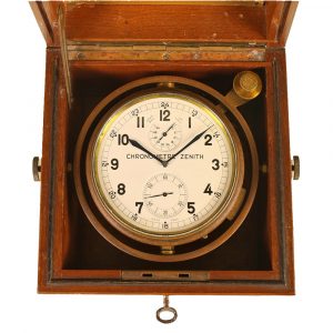 Swiss marine chronometer with stoppable seconds Circa 1930