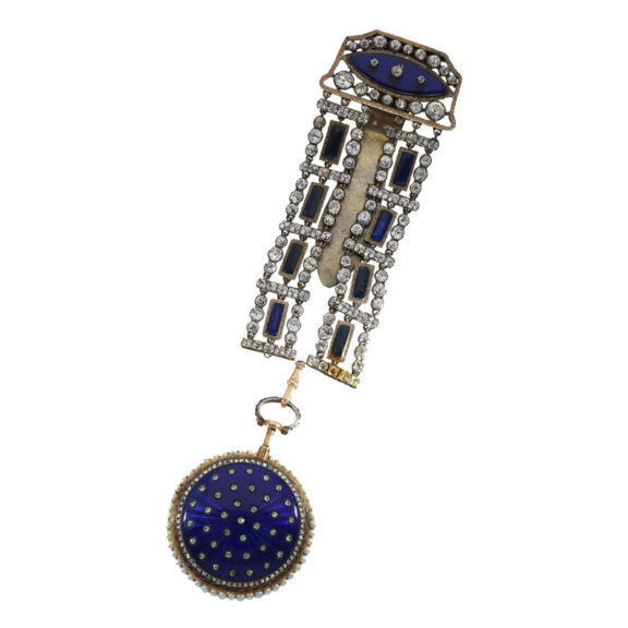 French 18 carat gold and enamel repeater verge watch Circa 1780 French 18 carat gold and enamel repeater verge watch Circa 1780