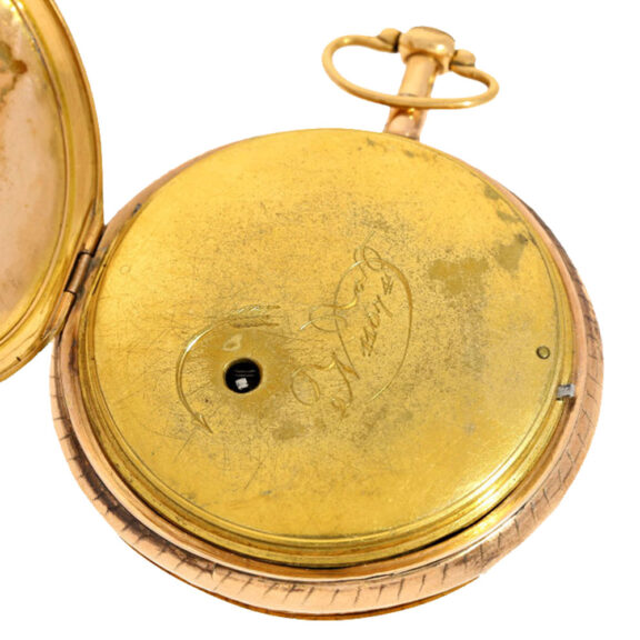 Swiss gold skeletonized repeater watch Circa 1820 Swiss gold skeletonized repeater watch Circa 1820