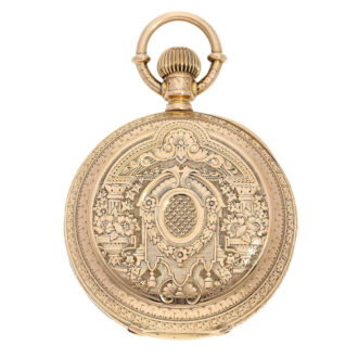 Swiss unique gold chronometer with splendour case Circa 1870