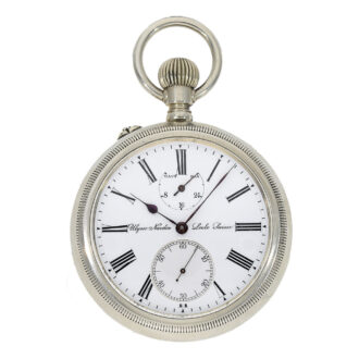Swiss rare chronometer with power reserve indicator Circa 1915