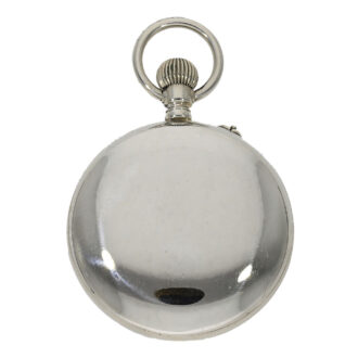 Encased in a sturdy and meticulously crafted open faced plain case, this pocket watch showcases the exquisite craftsmanship that Ulysse Nardin is renowned for