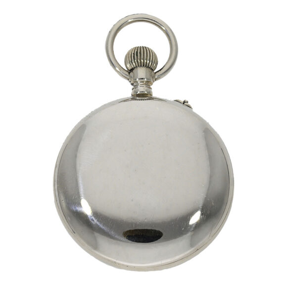 Encased in a sturdy and meticulously crafted open faced plain case, this pocket watch showcases the exquisite craftsmanship that Ulysse Nardin is renowned for Encased in a sturdy and meticulously crafted open faced plain case, this pocket watch showcases the exquisite craftsmanship that Ulysse Nardin is renowned for