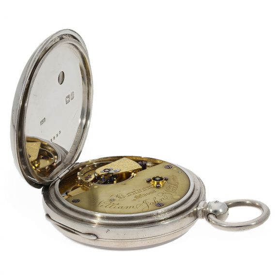 English silver detent chronometer of fine quality Circa 1899 English silver detent chronometer of fine quality Circa 1899