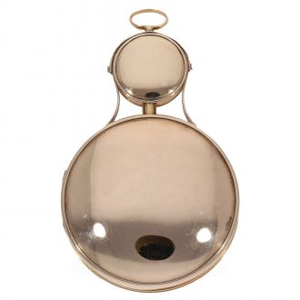Austrian pink gold and enamel pendant form watch Circa 1790