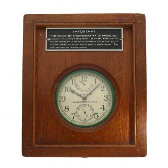 American stainless steel marine chronometer from WWII Circa 1942