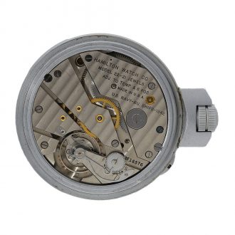 American stainless steel marine chronometer from WWII Circa 1942